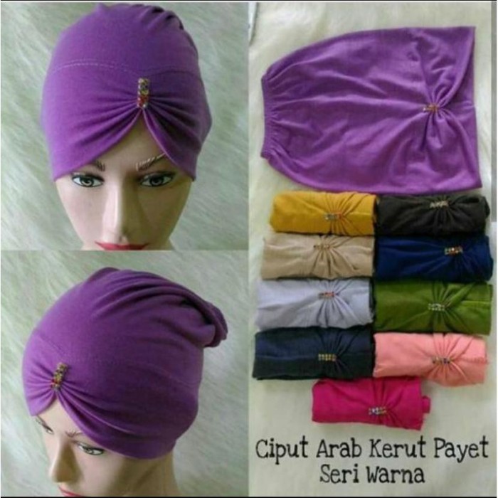 Ciput/Iner Risty Kerut Permata Bahan Katun