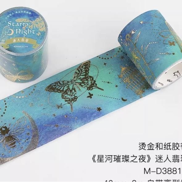 

Washi Tape Selotip Antariksa Gold Foil 40 Mm