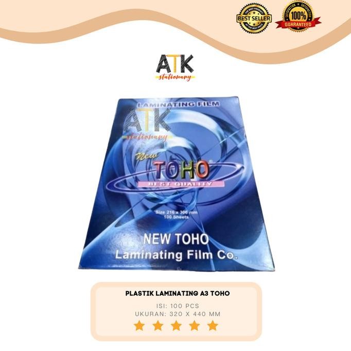 

BEBAS ONGKIR - Plastik Laminating Film Toho Ukuran A3 100 Micron atk