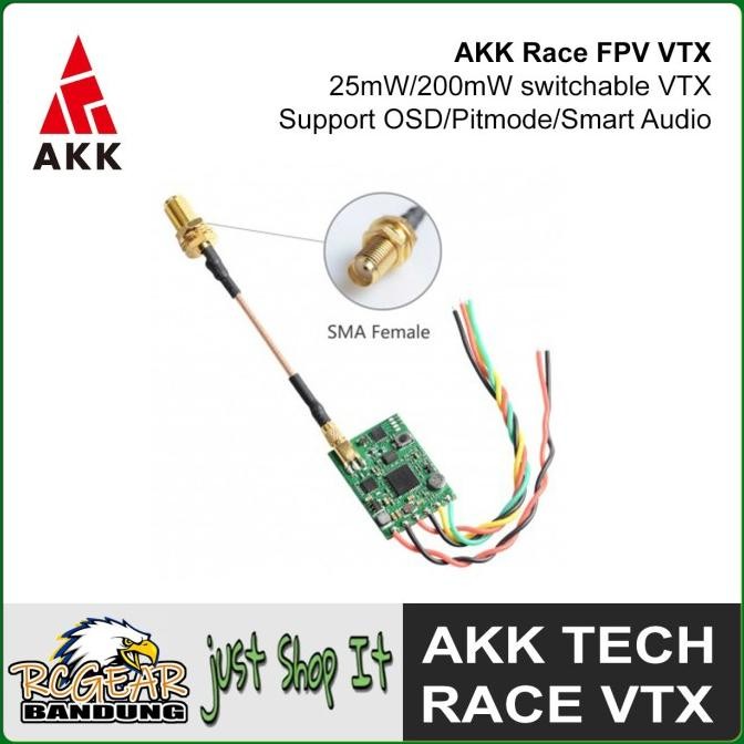 TERMURAH - AKK Race VTX Analog 5.8G 200mW Video Transmitter