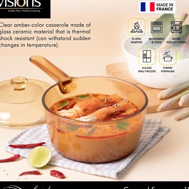 Visions Saucepan Panci Kaca Tempered Glass