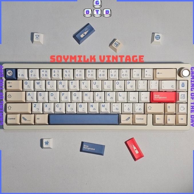 Soymilk Japanese Root Keycaps Keycap by GOTD Cherry PBT Mechanical