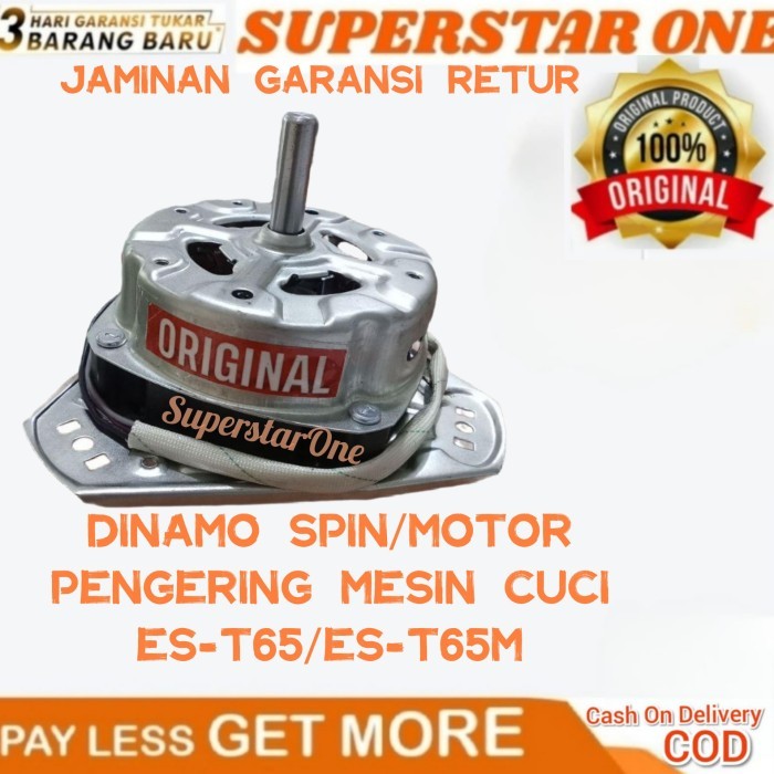 DINAMO SPIN/MOTOR PENGERING MESIN CUCI ES-T65/ES-T65M SHARP