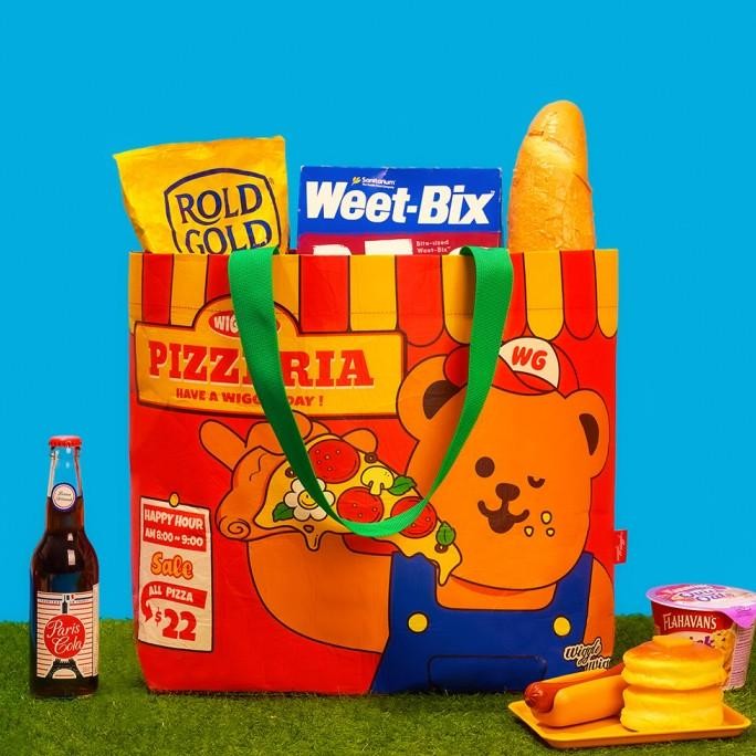 Wiggle Wiggle Reusable Shopping Bag Colorful Korea Tas Belanja  Ready