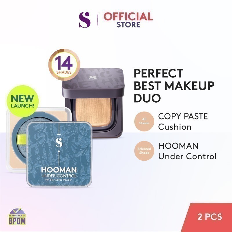 [BEST BUNDLE] SOMETHINC [2 PCS] Perfect Makeup Base Duo - Copy Paste Cushion + Hooman Under Control 
