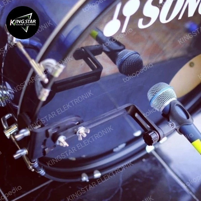 STAND MIC KICK BASS DRUM PVC KLEM CATOK