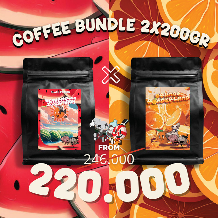 

Coffee Bundle (2X 200 Gram) Roasted Beans Specialty Biji Kopi 3.0 Promo