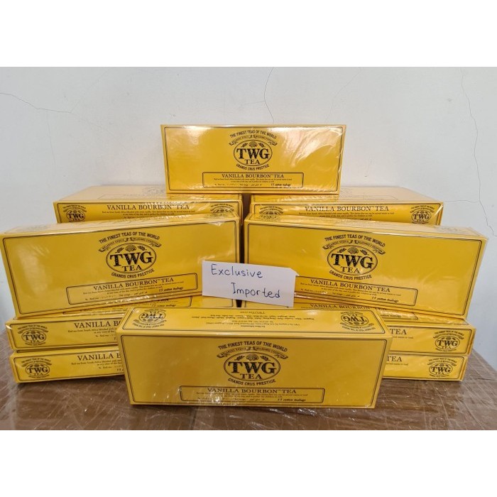 

Twg Tea Vanilla Bourbon Tea Cotton Teabag New
