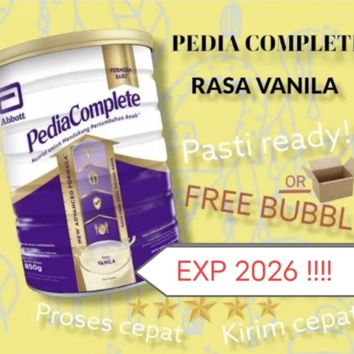 Susu Pediasure Complete / Pediacomplete/ Pedia Complete Kaleng 850Gram