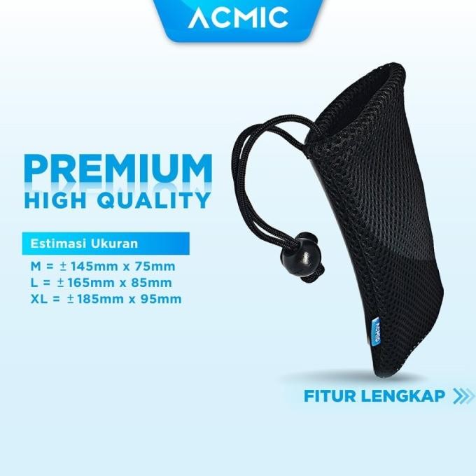 Diskon ACMIC Pouch Jaring Premium / PowerBank Bag / Sarung Power Bank GADGET Berkualitas
