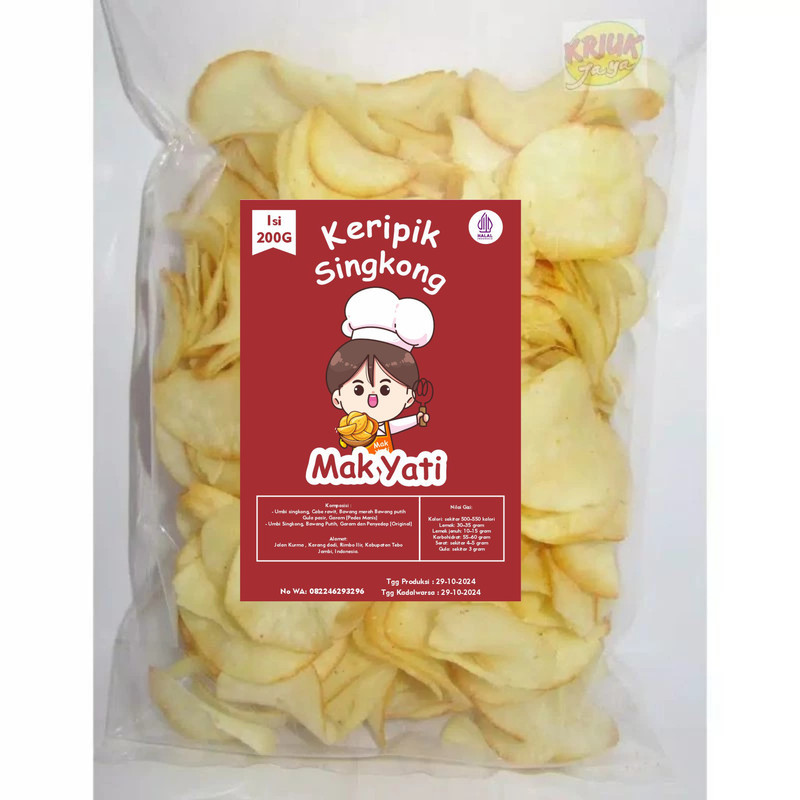 

Kripik Singkong Super Gurih Pilihan Rasa Asin & Pedas Manis