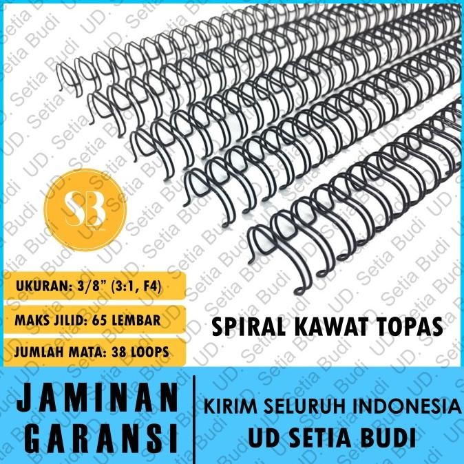 

SPIRAL KAWAT JILID / BINDING TOPAS 3/8" ( 3:1 | F4 ) ( 100 BATANG ) ORIGINAL DAN TERPERCAYA