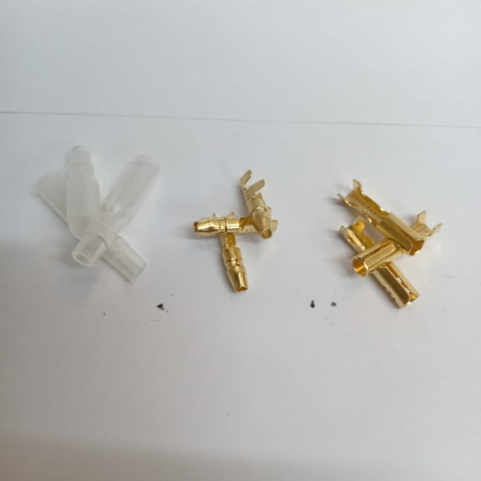 Skun Bulat + Karet Socket Sambungan Kabel Motor 1Pak Isi 100Set