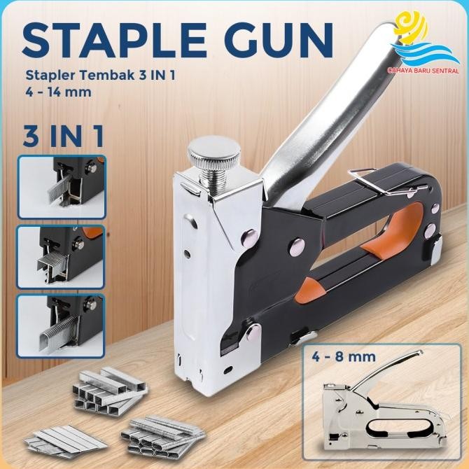 

PRODUK BARU!! ALAT HAND STAPLER GUN TACKER MANUAL // TEMBAK STAPLES 3 IN 1 4-14MM