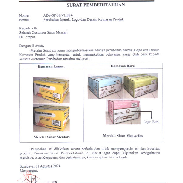 

Continuous Form Sinar Mentari 9,5 X 11 Rangkap 2 Diskon