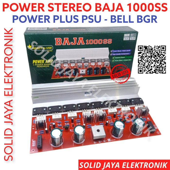 Promo Power Stereo 1000W Sanken Ii Amplifier 1000 Watt Stereo Baja Bell Bgr