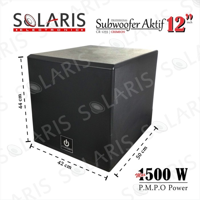 Termurah Subwoofer Aktif 12 Inch Subwoofer Karaoke Crimson Cr-1255