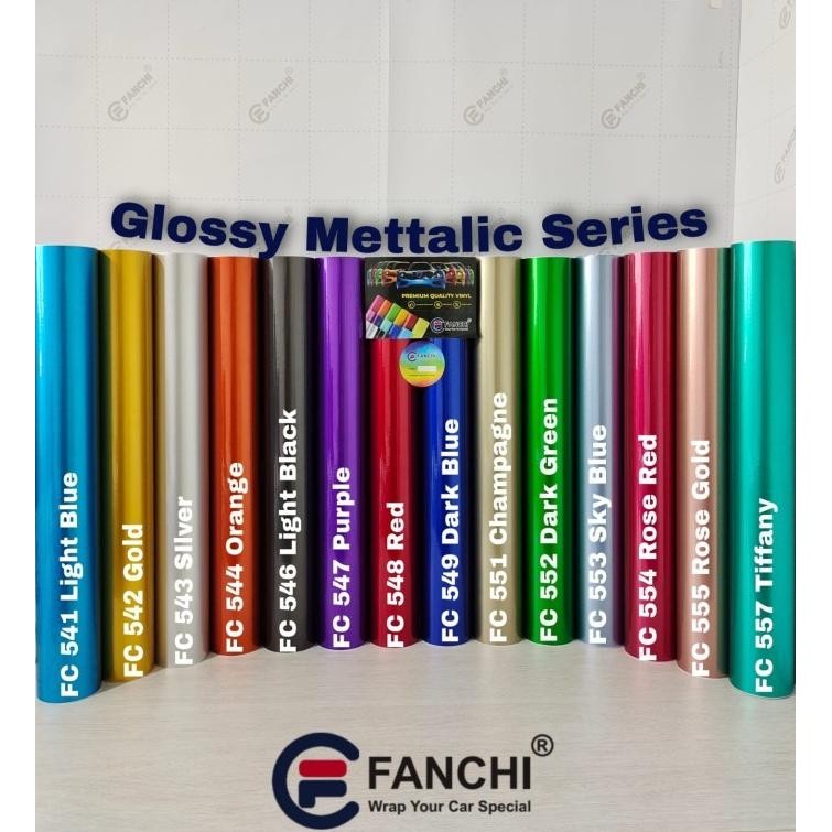 

BEBAS ONGKIR - Sticker Fanchi Premium metalic gloss 152cm (Rol)