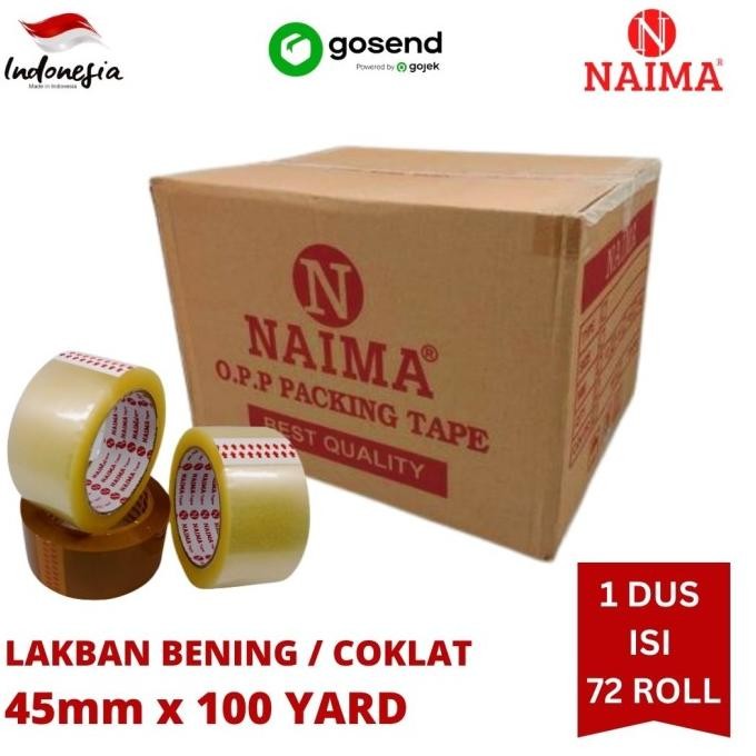

BEBAS ONGKIR - LAKBAN BENING COKLAT 100 YARD DUS PLAKBAN 2 INCH 45mm 90 YARD MURAH