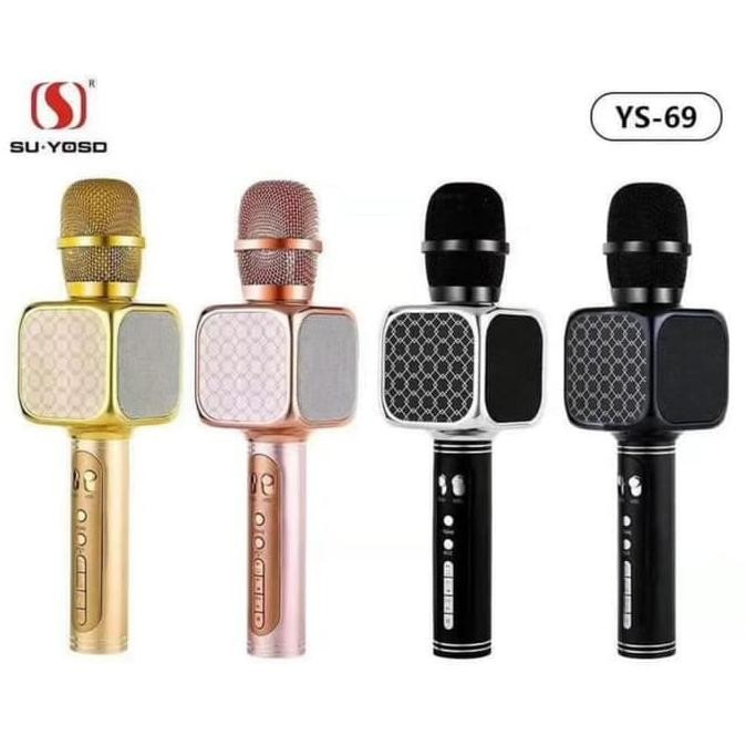 Mic Bluetooth Karaoke Original YS69 / Mic Karaoke Wireless / Mic Smule