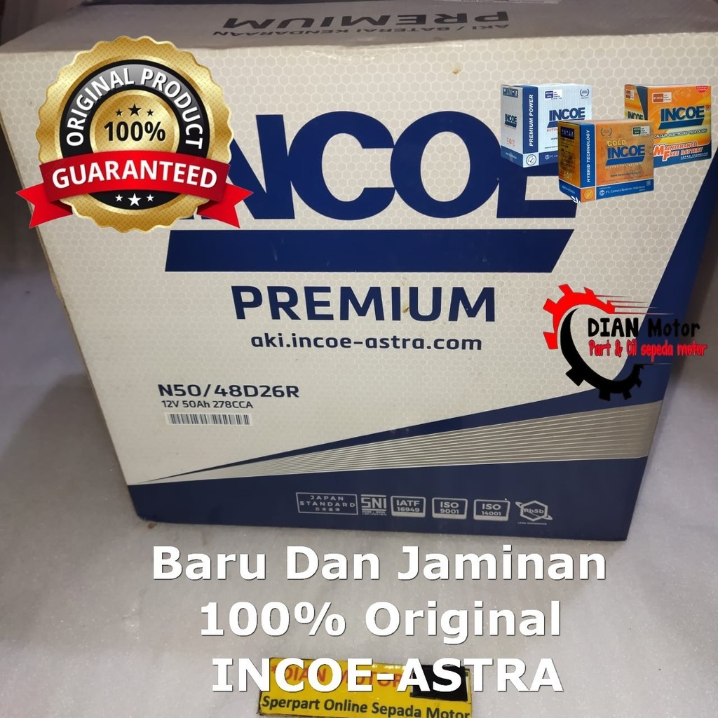 INCOE INPR-N50 AKI MOBIL N-50 PREM INCOE ASTRA