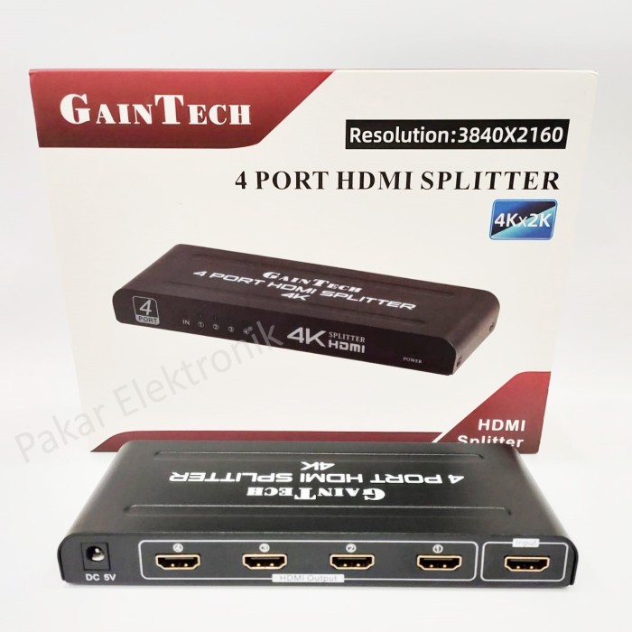 READY Gaintech HDMI Splitter 4 Port / HDMI Splitter 1x4