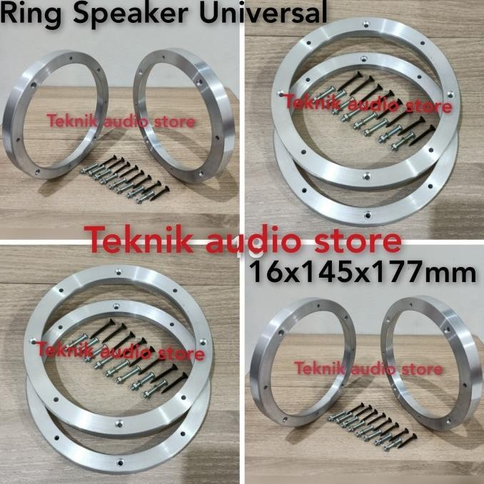 RING TATAKAN SPEAKER 6.5INCH ALUMINIUM PLUS BAUT-SKRUP 0411T
