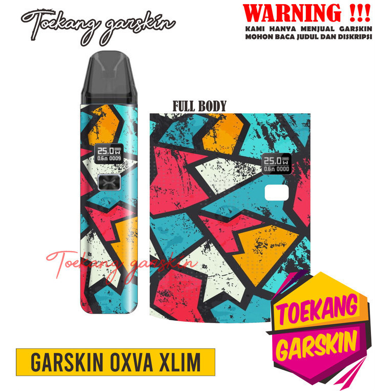 *2Buah* Oxva Xlim V1 V2 Prisma Garskin Wrap Stiker Custom Order Dan Bukan Case