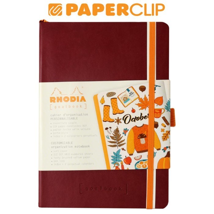 

Notebook Rhodia Goalbook A5 117800C Burgundy New