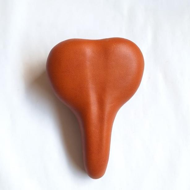 Sadel Sepeda Per Pegas Empuk Warna Coklat Klasik