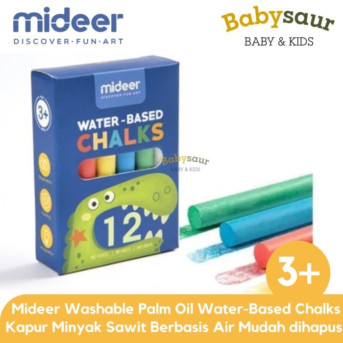 

Terlaris Mideer Water Based Chalk Kapur Alat Tulis Warna Warni Mainan Anak Toys SALE