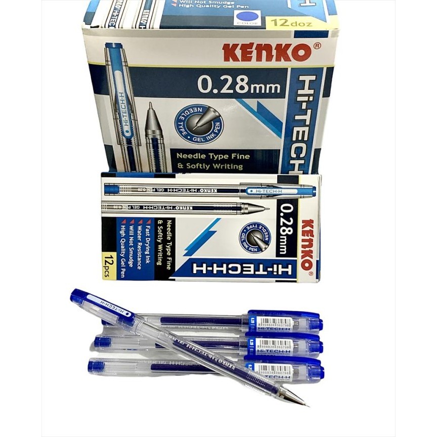 

Terlaris Bolpen/Ballpoint/Pulpen Gel Ink Pen Kenko Hi Tech 0.28 Hitam (Lusin) SALE