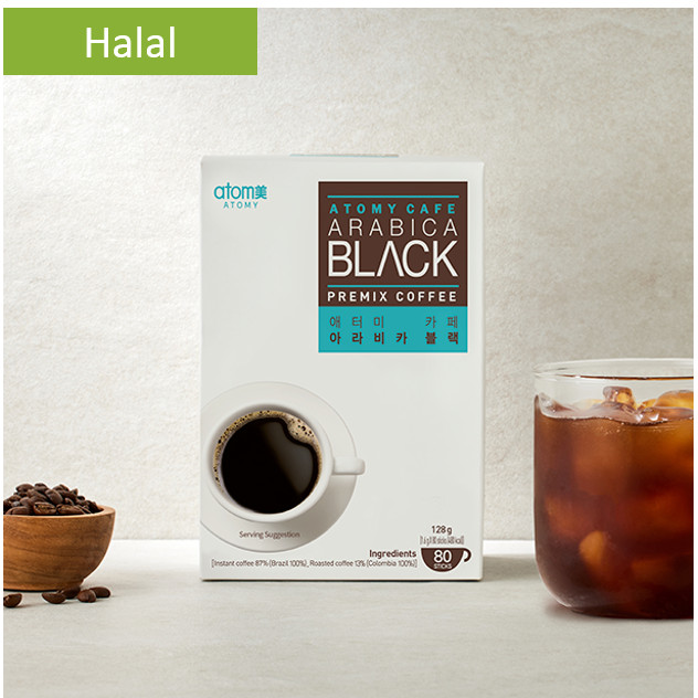 

Atomy Café Arabica Black isi 1.6g x 80 stik Kopi Hitam Tanpa Gula