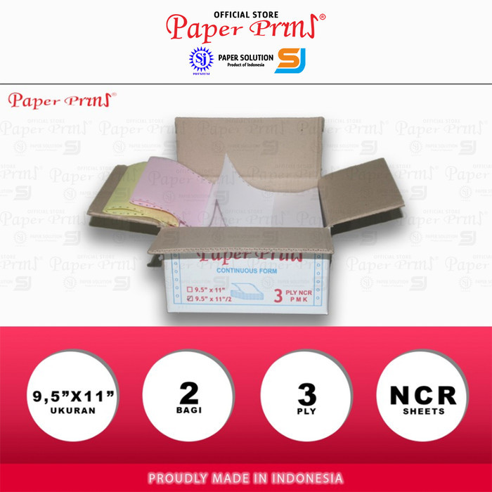 

Paperpryns Kertas Continuous Form 3Ply Ncr Prs 9,5" X 11"/2 (Bagi 2) Terbaru