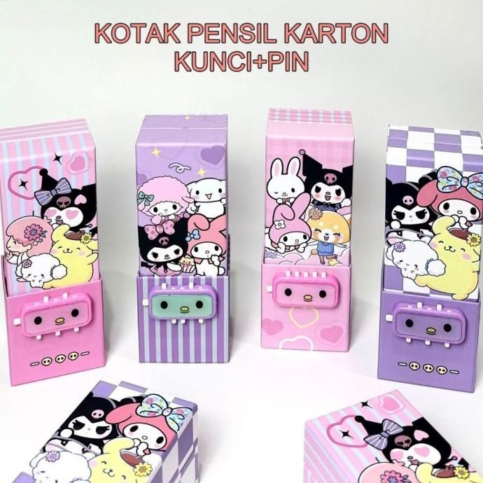 

Bos Kotak Pensil Karton Berdiri Tingkat Pin/Cermin/Pencil Box/Wadah