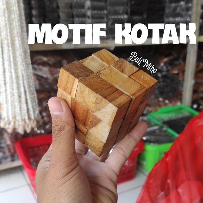 New - Rubik Kayu Puzzle/Rubik Kayu/Mainan Kayu/Rubik Kotak/Puzzle Kayu/Bali