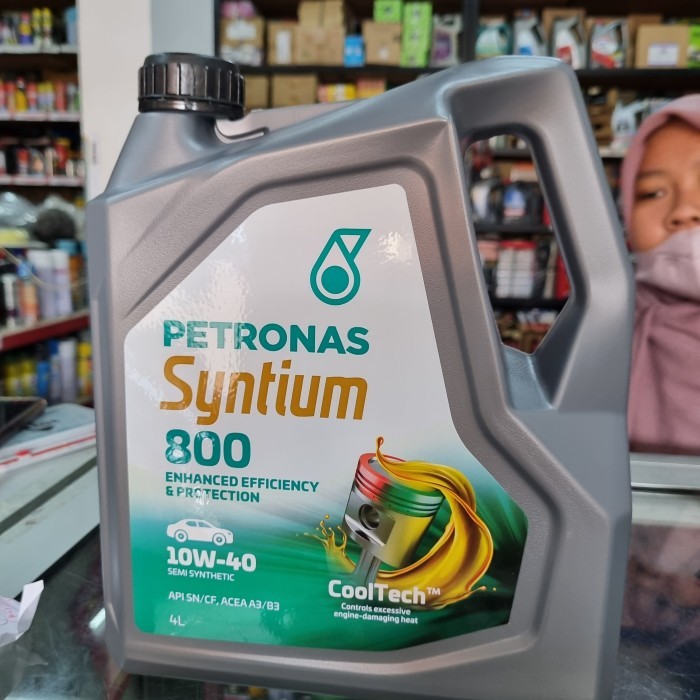 Oli Petronas Syntium 800 Semi-Synthetic 10W-40 4L Original Harga Spesial