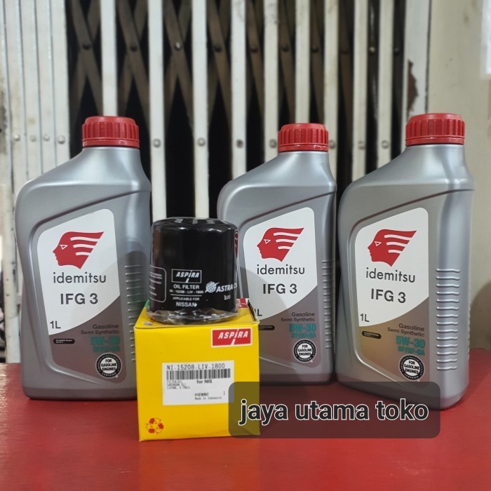 Oli Idemitsu 5W 30 5W-30 3Lt + Oli Filter Nissan Livina Xtrail Harga Spesial