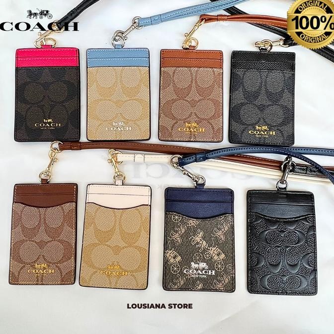 

NEW Lanyard Id Coch Siganture Canvas Logo Print