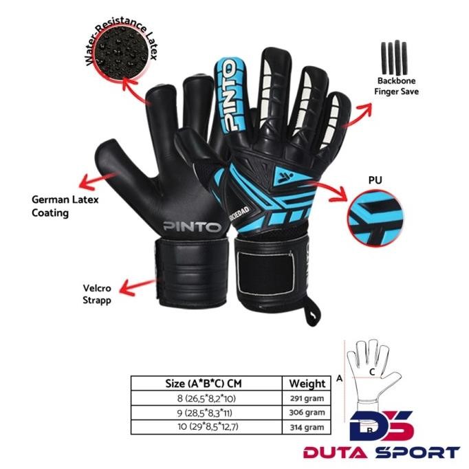 TERLARIS - Sarung Tangan Kiper Glove Tulang Sociedad PINTO Original