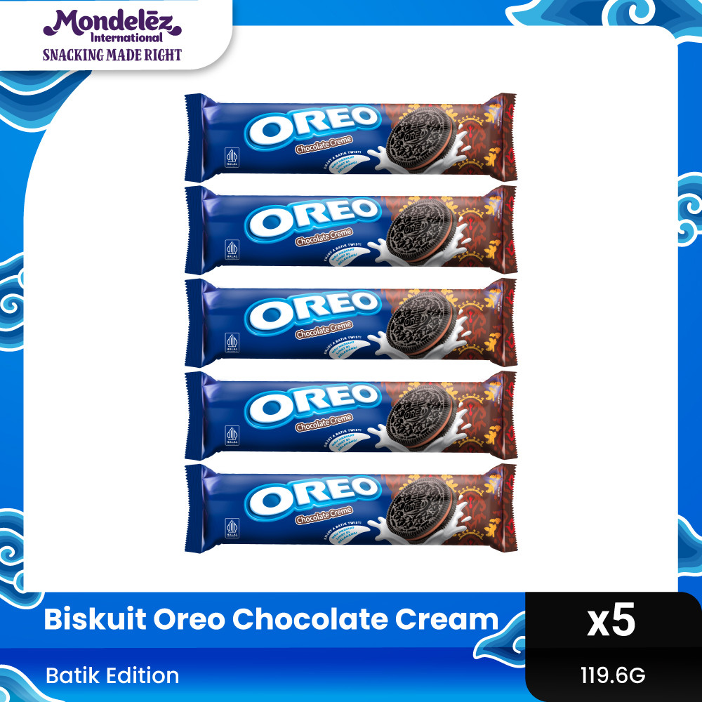 

OREO BATIK CHOCOLATE CREAM 119.6G x 5