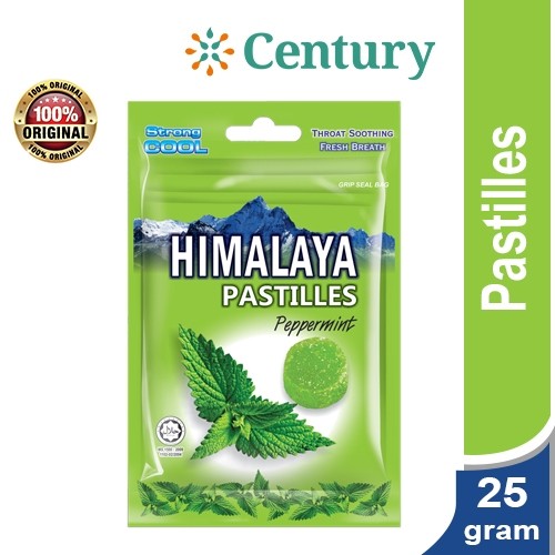 

HIMALAYA PASTILLES PERMENT MINT 25GR / PERMEN PELEGA TENGGOROKAN / MAKANAN PERMENT