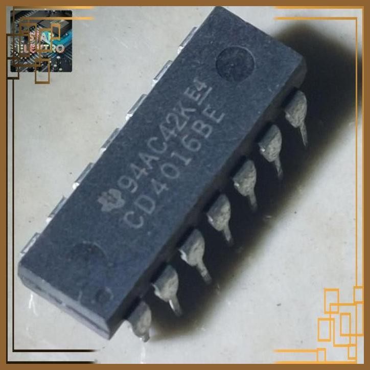 [SRE] CD4016BE Dip-14 CD4016 CD 4016 4016BE IC Quad SPST Analog Switch TI
