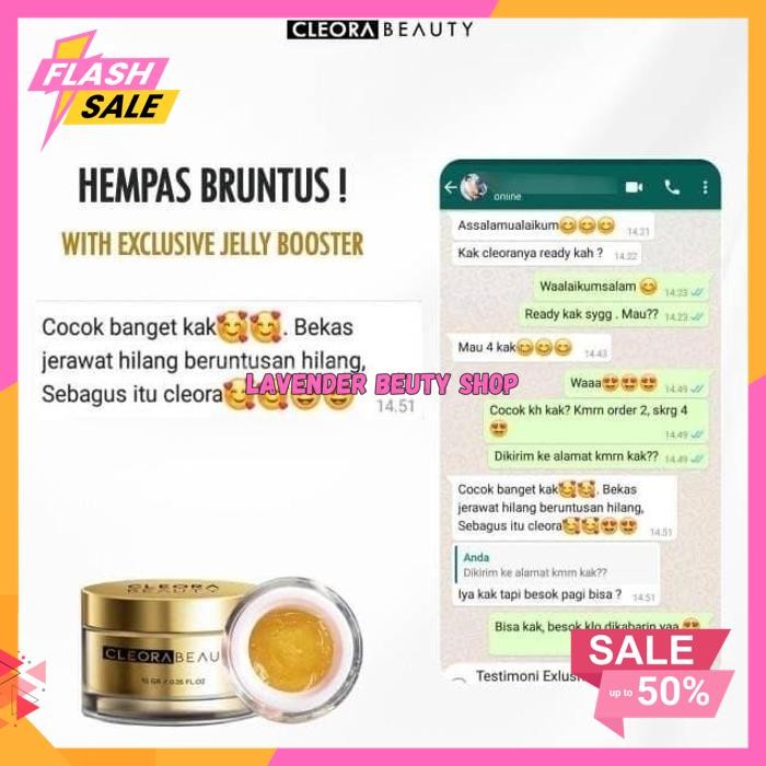 CLEORA BEAUTY JELLY BOOSTER ORIGINAL BPOM - CLEORA BEAUTY JELLY CREAM TERJAMIN BEST
