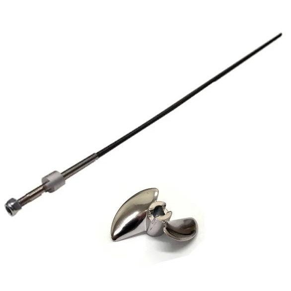 VOLANTEX RACENT 798-4P VECTOR SR80 PRO RC BOAT PARTS D4*385MM PROPELLER SHAFT WITH METAL PROPELLER