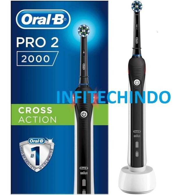 ORAL B PRO 2 / 2000 Electric Toothbrush 3D Oral-B Sikat Gigi Elektrik HTM