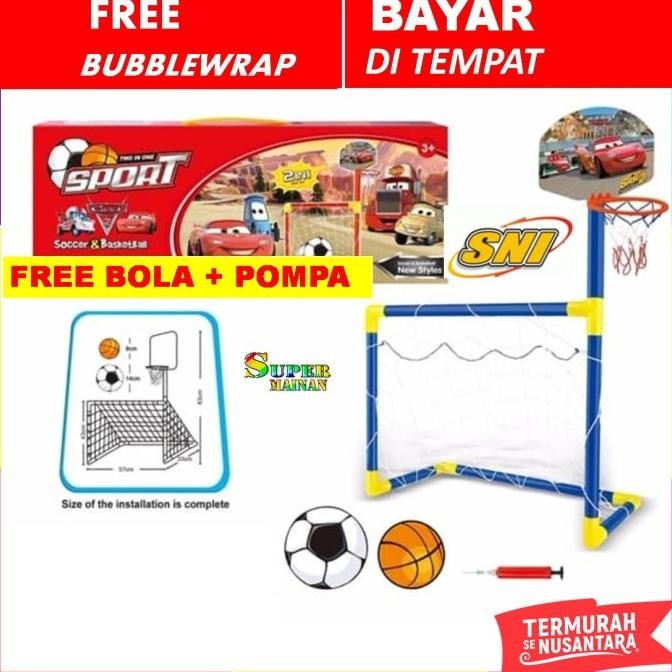 Mainan Ring basket anak portable mini sepak bola gawang bola mainan