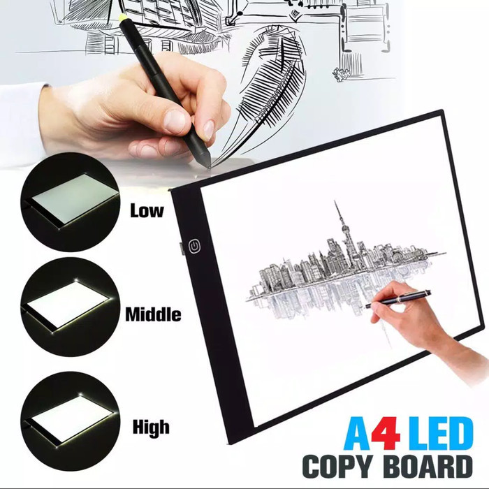 

Triyper Drawing Tracing A4 Copy Board Papan Jiplak Led Light Pad Light Board