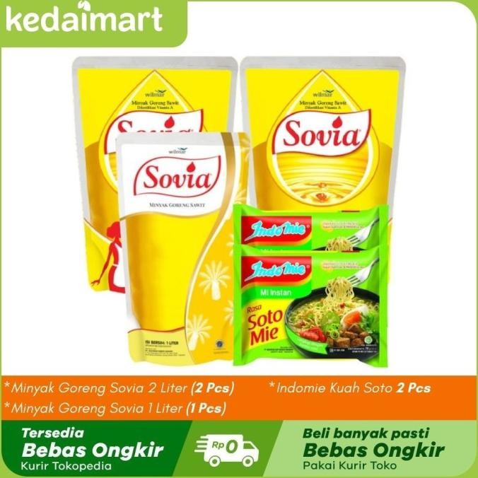 

Minyak Goreng Sovia Mix A + Indomie Soto 2 Pcs