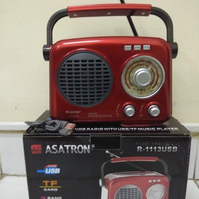 TERBARU Radio FM Retro Bluetooth Asatron R 1113 USB